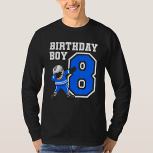 8 Jahre Junge Eishockey Spieler 8. Geburtstag Kind T-Shirt