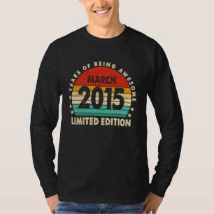 8 Jahre Phantastisch seit März 2015 8. Geburtstag T-Shirt