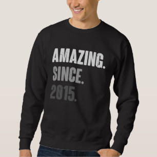 8 Jahre Vintag 2015 Geburtstag 8. Dekoration Sweatshirt