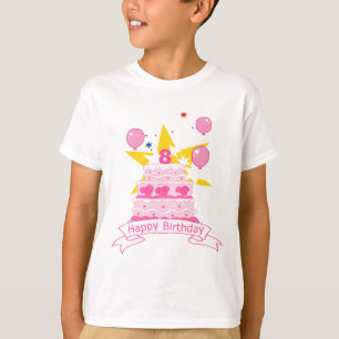 8-jähriger Geburtstagskuchen T-Shirt