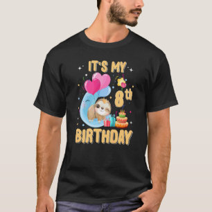 8-jähriger Slots 8. Geburtstag Girl Party Niedlich T-Shirt