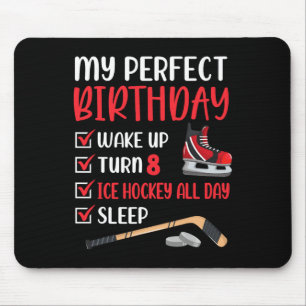 8-jähriges Eishockey Geburtstagsparty 8. Boy Bday Mousepad