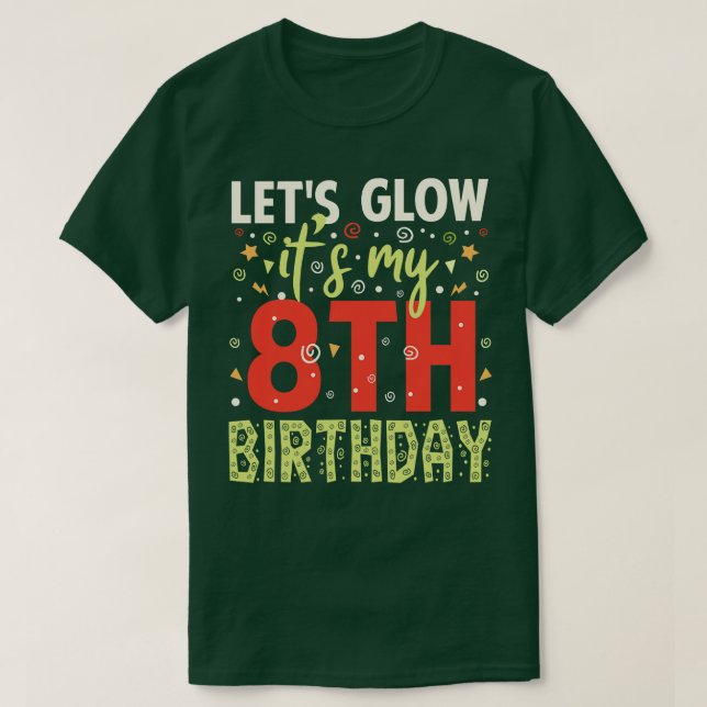 8-jähriges Geburtstagsgeschenk T-Shirt (Design vorne)