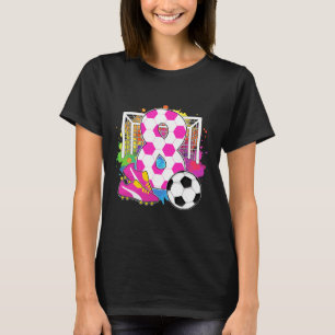 8-jähriges Geburtstagsmädchen 8. Geburtstag Fußbal T-Shirt