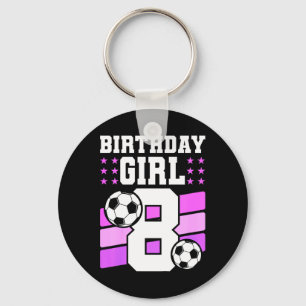 8-jähriges Mädchen 8. Geburtstagsgeschenk Bday Fuß Schlüsselanhänger