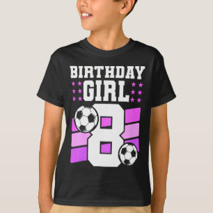 8-jähriges Mädchen 8. Geburtstagsgeschenk Bday Fuß T-Shirt