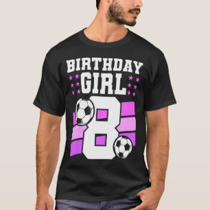 8-jähriges Mädchen 8. Geburtstagsgeschenk Bday Fuß T-Shirt