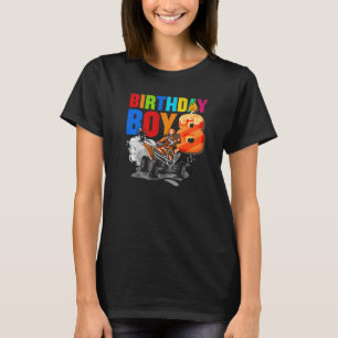 8-jähriges Quad Geburtstagsparty Thema ATV 4 Wheel T-Shirt