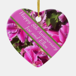 8. Jubiläum, Clematis Keramik Ornament