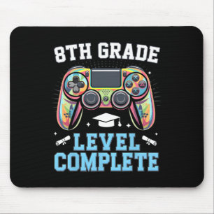 8. Klasse Abschluss Letzter Schultag Gamer  Mousepad