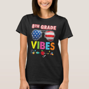 8. Klasse Vibes Cooler Kid Schüler Zurück zur Schu T-Shirt