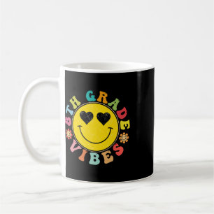 8. Klasse Vibes Glückliches Gesicht Lächeln Gesche Kaffeetasse
