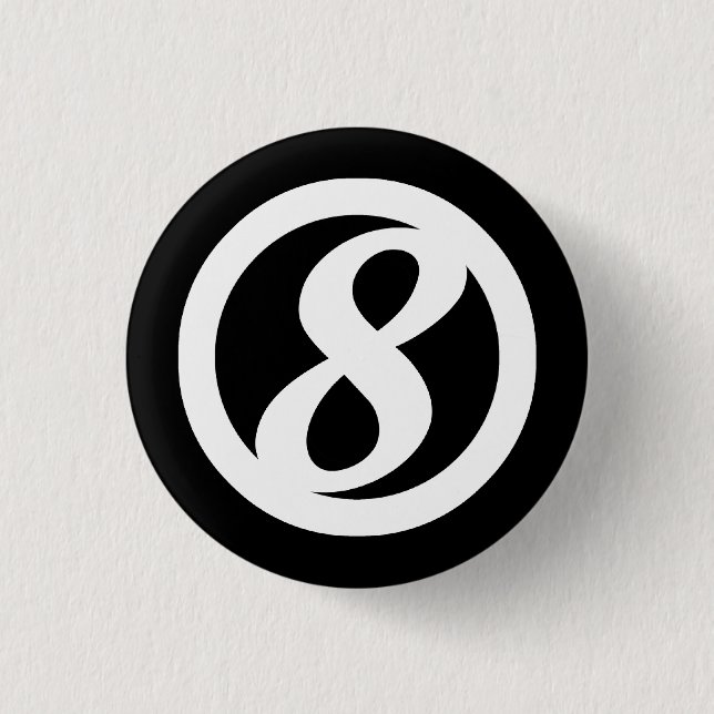 8. Kreis-Knopf Button (Vorderseite)