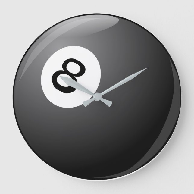 8 Kugeluhr Große Wanduhr (Vorderseite)