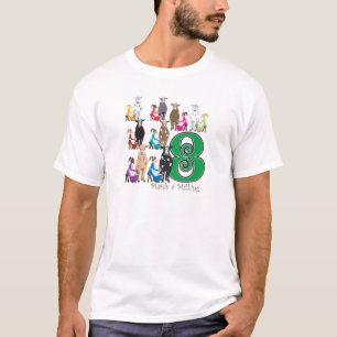 8 Mädchen-Melken T-Shirt