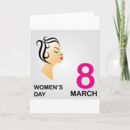 8. März der Tag der internationalen Frauen Karte