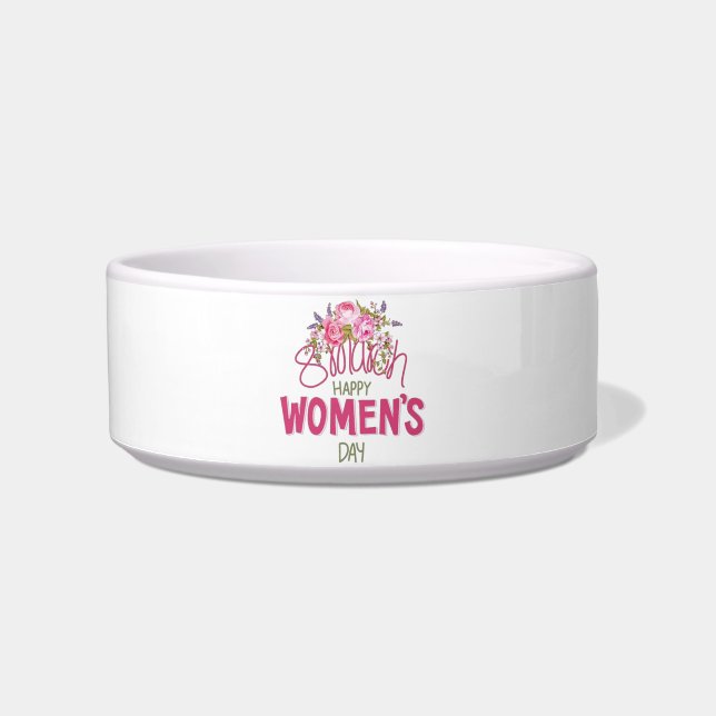 8. März Floraler Frauentag-Gruß Napf (Vorderseite)