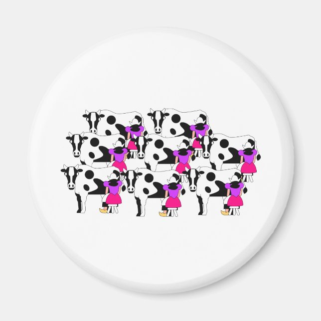 8 Milchmähen Magnet (Vorne)