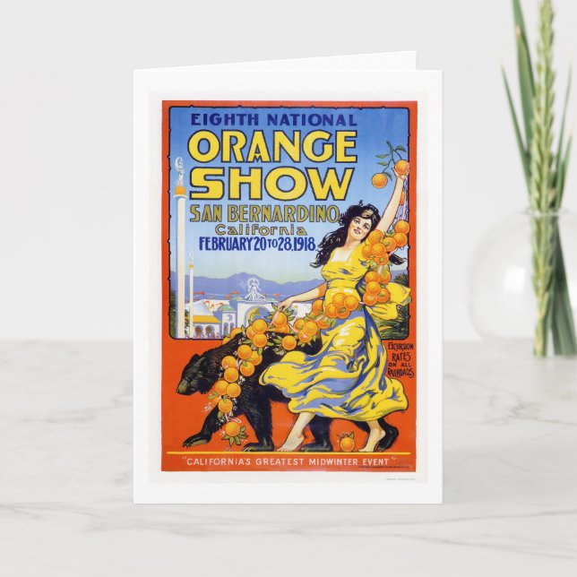 8. Nationale orange Show 1918 Karte (Vorderseite)
