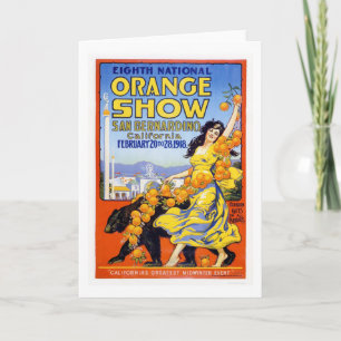 8. Nationale orange Show 1918 Karte