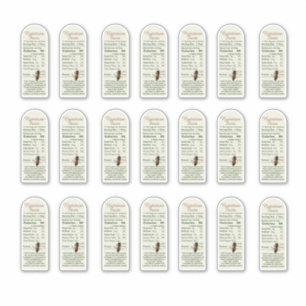 8 oz Muth Jar Nutrition Fakten zu BienenVinyl Aufkleber