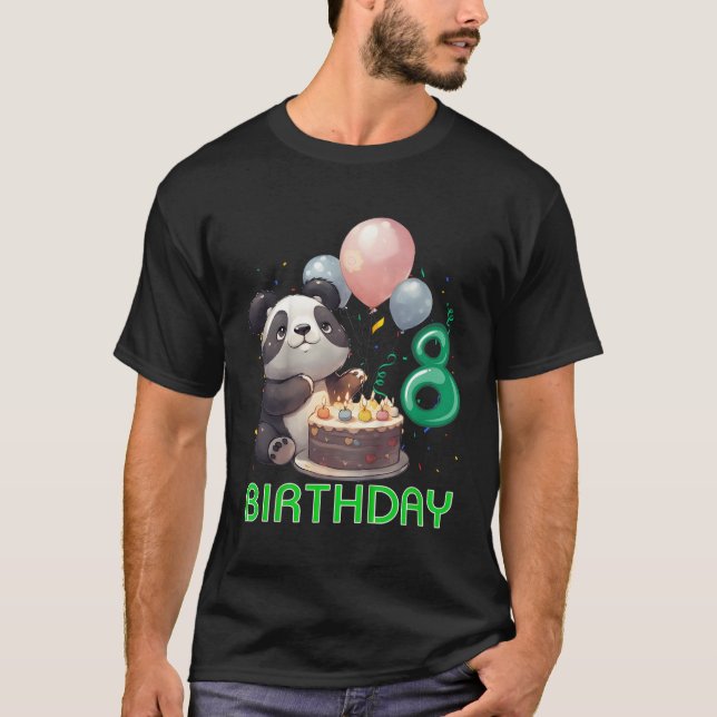 8 Panda 8. Panda T-Shirt (Vorderseite)