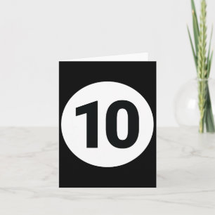 8 Pool Ball 10 Billard Halloween Gruppe M Karte