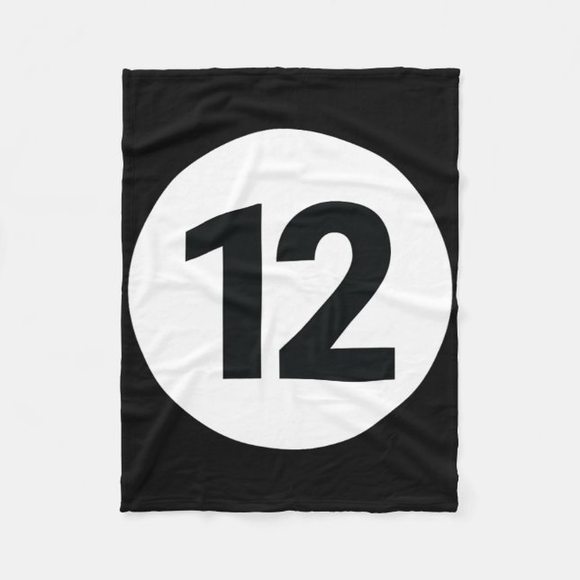 8 Pool Ball 12 Billard Halloween Gruppe M Fleecedecke (Vorderseite)