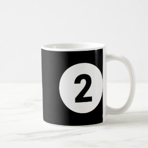 8 Pool Ball 2 Billard Kostüm Halloween Gruppen-Mat Kaffeetasse