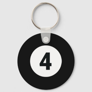 8 Pool Ball 4 Billiards Kostüm Halloween Gruppe Ma Schlüsselanhänger