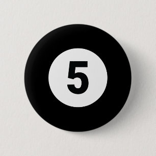 8 Pool Ball 5 Billiards Kostüm Halloween Gruppe Ma Button