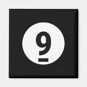 8 Pool Ball 9 Billiards Kostüm Halloween Gruppe Ma Magnet