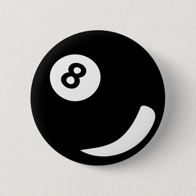 8 Pool-Billardkugelschwarzbillard Button (Vorderseite)