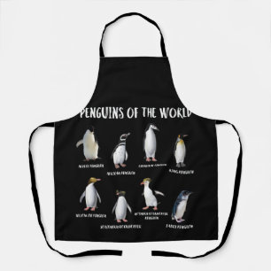 8 Rarest Pinguine of the World Funny Animals Schürze
