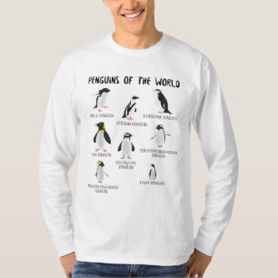 8 Rarest Pinguins of the World - Funny Animals T-Shirt