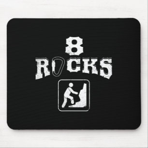 8 Rock Climbing Acht Jahre Altes Geburtstag T-Shir Mousepad