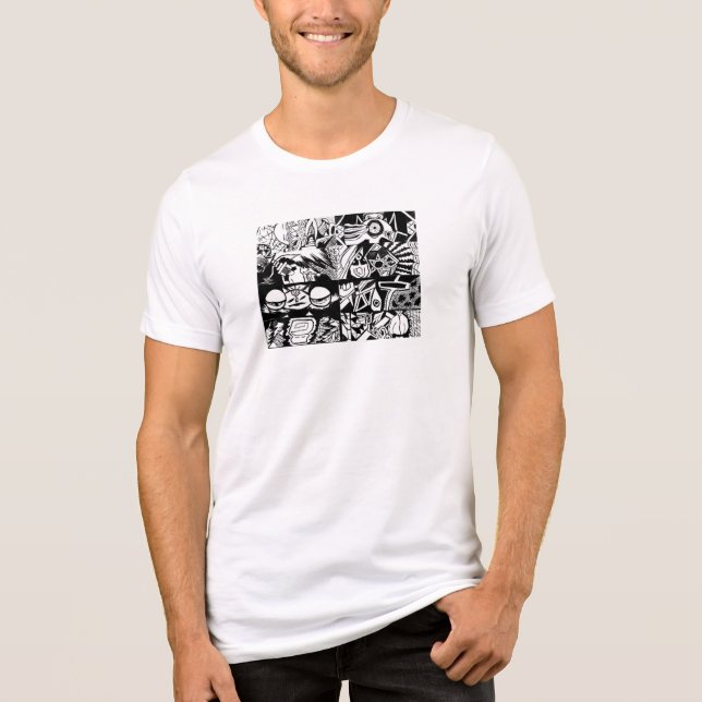 8 Shades of Anxiety Tri-Blend Shirt (Vorderseite)