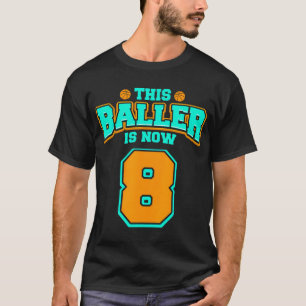 8. Shirt für Jungs Basketball 8 Jahre alt