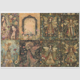 8 Sm Fairy Design Decoupage Journal Tissue Paper Seidenpapier