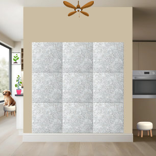 #8 Sparkling White Terrazzo Keramik Tile Fliese
