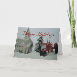 8 Spielzeugtraktoren am Weihnachten