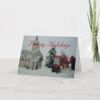 8 Spielzeugtraktoren am Weihnachten