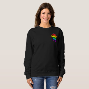 8 Streifen LGBT Pride Flag Regenbogen Weihnachtsko Sweatshirt