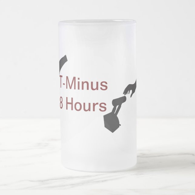 8 Stunden Flaschen-zum zu drosseln Mattglas Bierglas (Mittel)