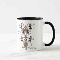 8. Tag Tasse der Weihnachten(acht ein-Melkende