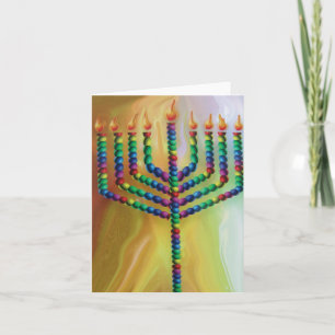 8 Tage der chanukah Feiertagskarte