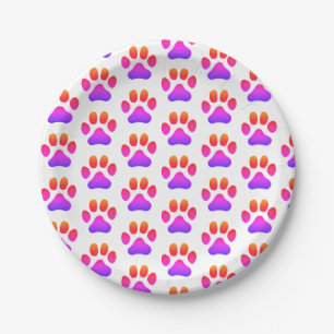 8 Teller Groovy Paw Prints