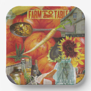 8 Teller in Papiergröße zum Abendessen Kulinarisch