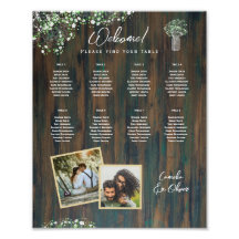 8 Tisch Rustikales Holz Gypsophila FOTO SITZUNG