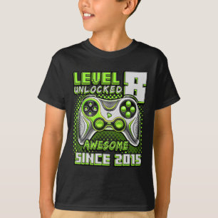 8 Unlocks Phantastisch 2015 Videospiel 8. Geburtst T-Shirt